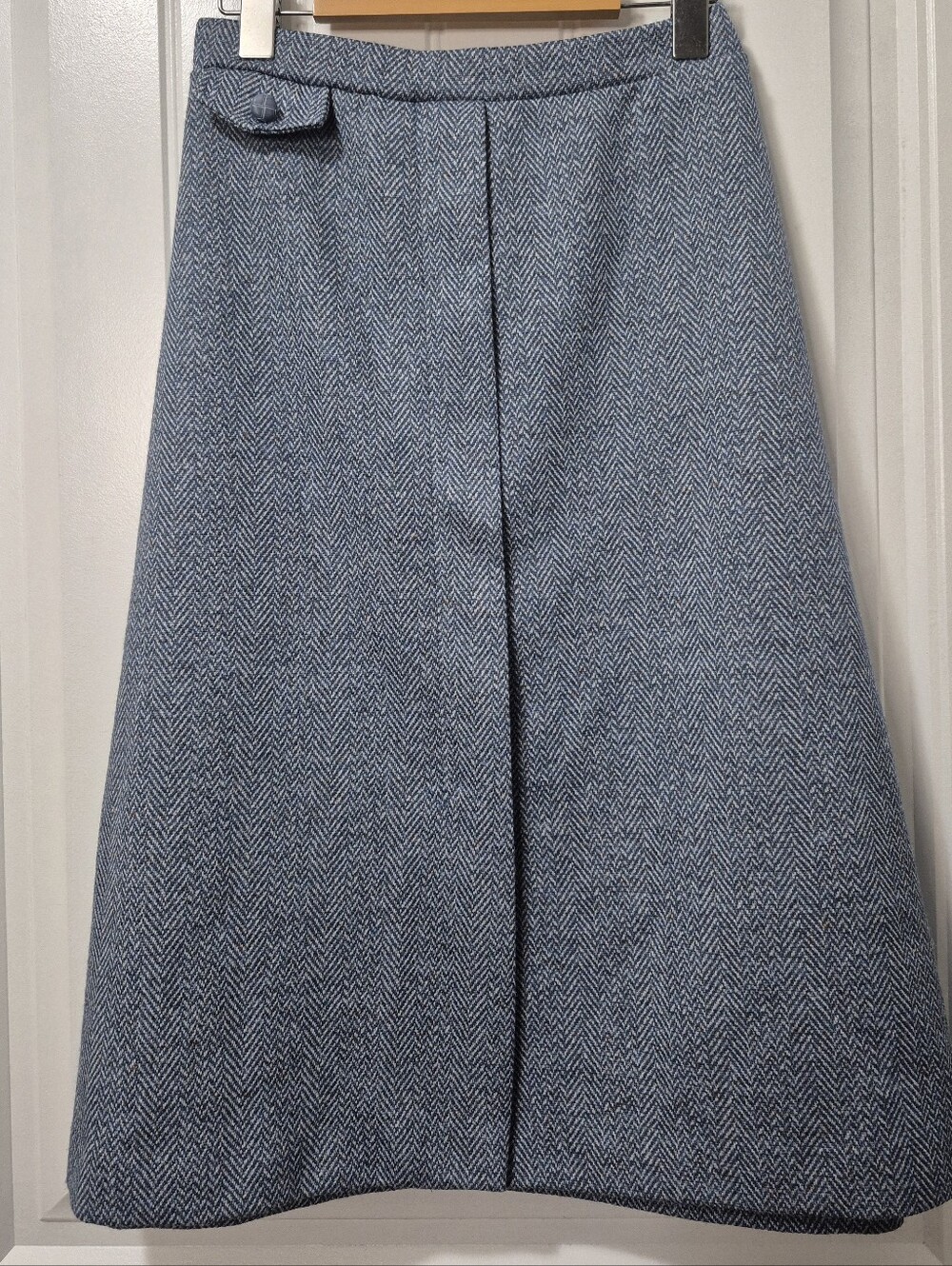 Womens Vintage Cape Cod Match Mates Herringbone Tweed Skirt Size 18